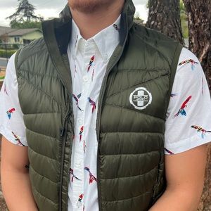 POLO SPORT RALPH LAUREN MEN 750 DOWN VEST JACKET PUFFER SOLDIER GREEN DEEP LODEN
